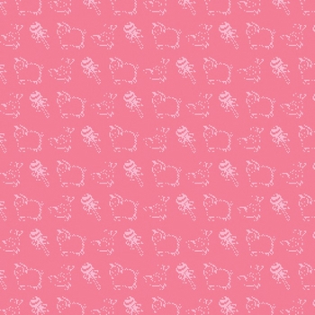 Flat Print Baby Announcement - Tiny Tootsie Pink