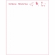 Flat Print Baby Announcement - Tiny Tootsie Pink