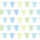 Flat Print Baby Announcement - Wee Onesie Blue