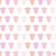 flat print baby announcement - wee onesie pink