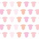 Flat Print Baby Announcement - Wee Onesie Pink