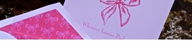 flat print baby stationery