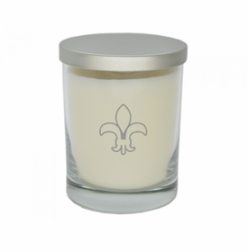 Fleur De Lys Glass Soy Candle