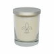 Fleur De Lys Glass Soy Candle