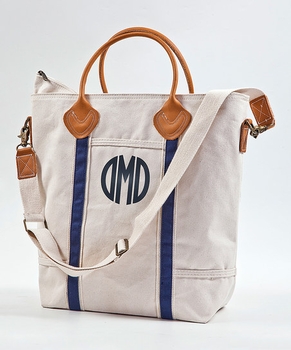 flight bag - natural/navy