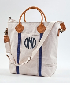 flight bag - natural/navy