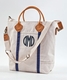 Flight Bag - Natural/Navy