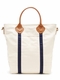 Flight Bag - Natural/Navy