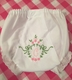 floral pink and green wreath bloomers