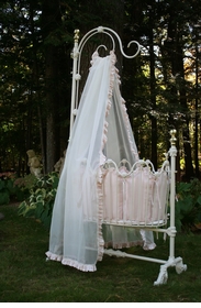 Florence Cradle Bedding - Silk Velvet & Dupioni Silk (Contact Us for Pricing)
