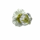 floret glass knob w/ gold post