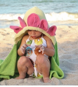 Flower Hooded Towel
