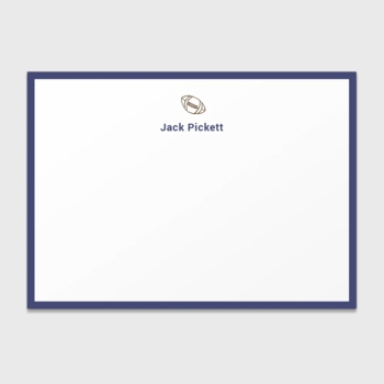 Football Personalized Kids Stationery