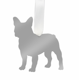 French Bulldog Ornament - Silver