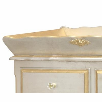 French Changer Silver w/ Gold Gilding & Tray & Moulding