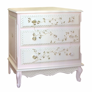 french chest - floral vines