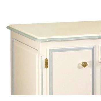 French Computer Desk (Linen with Bella Skylight)