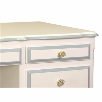 French Computer Desk (Linen with Bella Skylight)