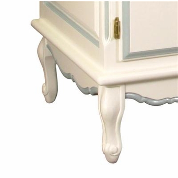 French Computer Desk (Linen with Bella Skylight)