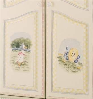 French Full Door Armoire (Nursery Rhymes)