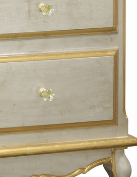 french night table (silver with gold gilding)
