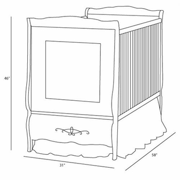 french panel crib (serendipity)