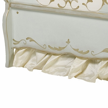 french panel verona crib by art for kids - gold, reef, linen
