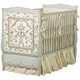 french panel verona crib by art for kids - gold, reef, linen