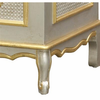 french toy chest silver with gold gilding