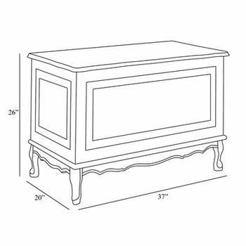 french toy chest (verona reef blue)