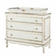 french wide chest with changing tray - versailles creme