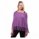 fringe topper cotton / cashmere