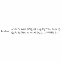 frivolous font
