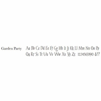 garden party font