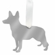 German Shepherd Christmas Ornament - Silver