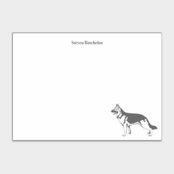 German Shepherd Personalized Kids Stationery