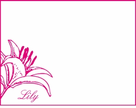 Giant Lily Children's Stationery
