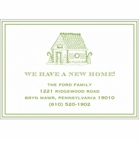 Gingerbread House Moving Card
