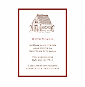Gingerbread Moving Card