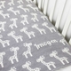 Giraffe Baby Blanket - Pale Grey