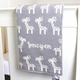 Giraffe Baby Blanket - Pale Grey