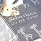 Giraffe Baby Blanket - Pale Grey