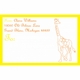 Giraffe Mailing Stickers