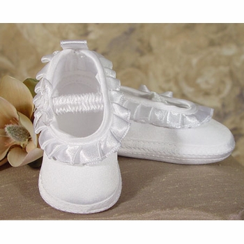 girls christening gown with chandelier trim