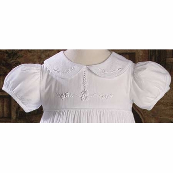 Girls Christening Gown with Embroidery