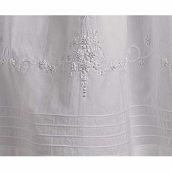 girls christening gown with embroidery