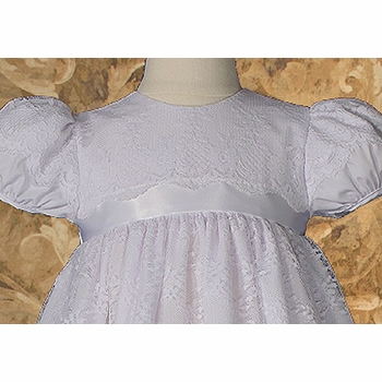 Girls Layered Lace Christening Dress
