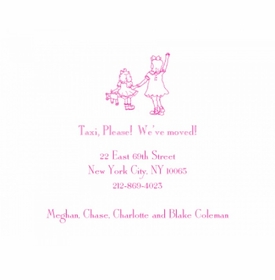 Girls on the Go Moving Card