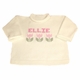 girls personalized flower sweater