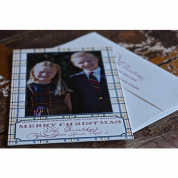Glad Plaid Holiday Card